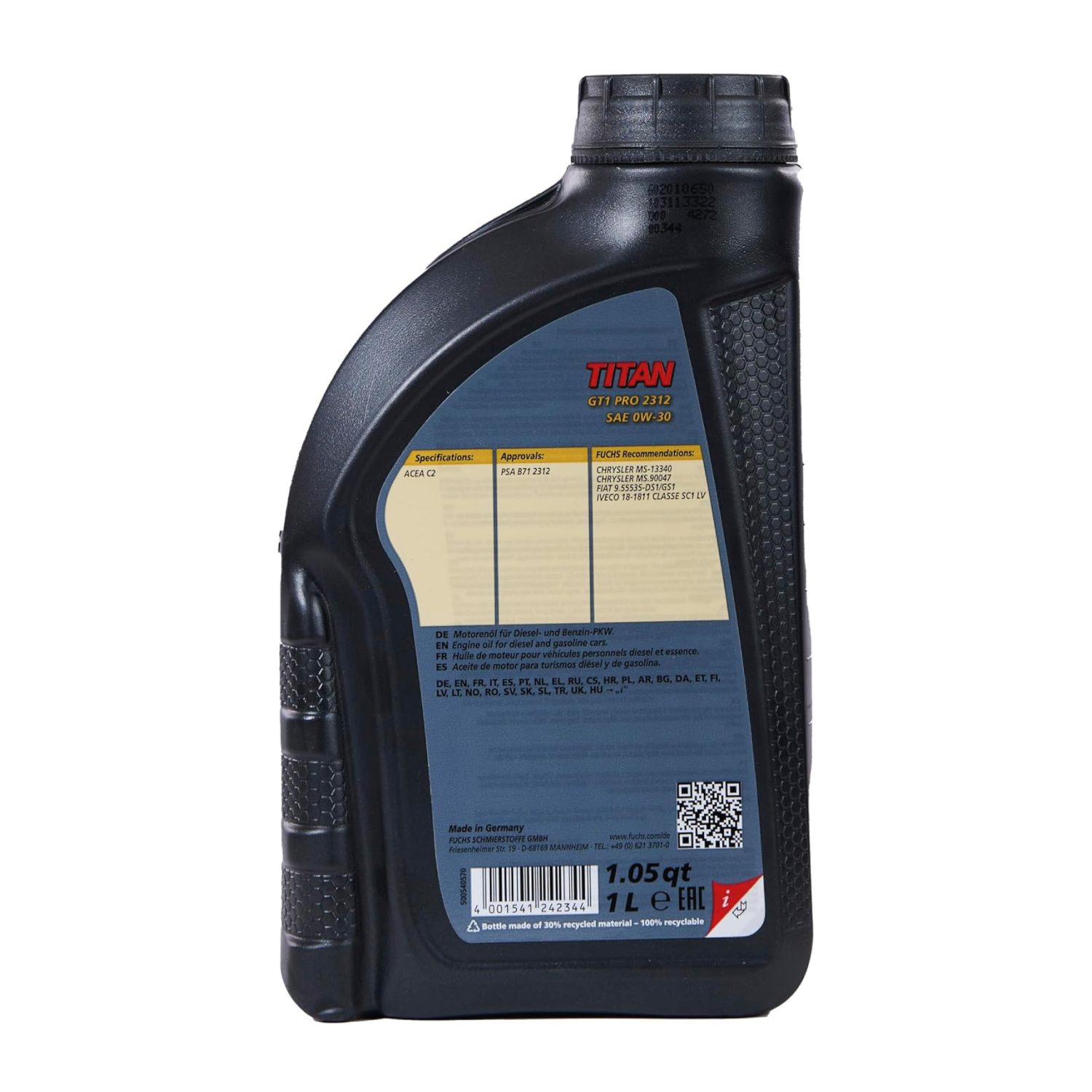 Óleo caixa de velocidades TITAN SINTOPOID LS SAE 75W-140 1L - Image 2